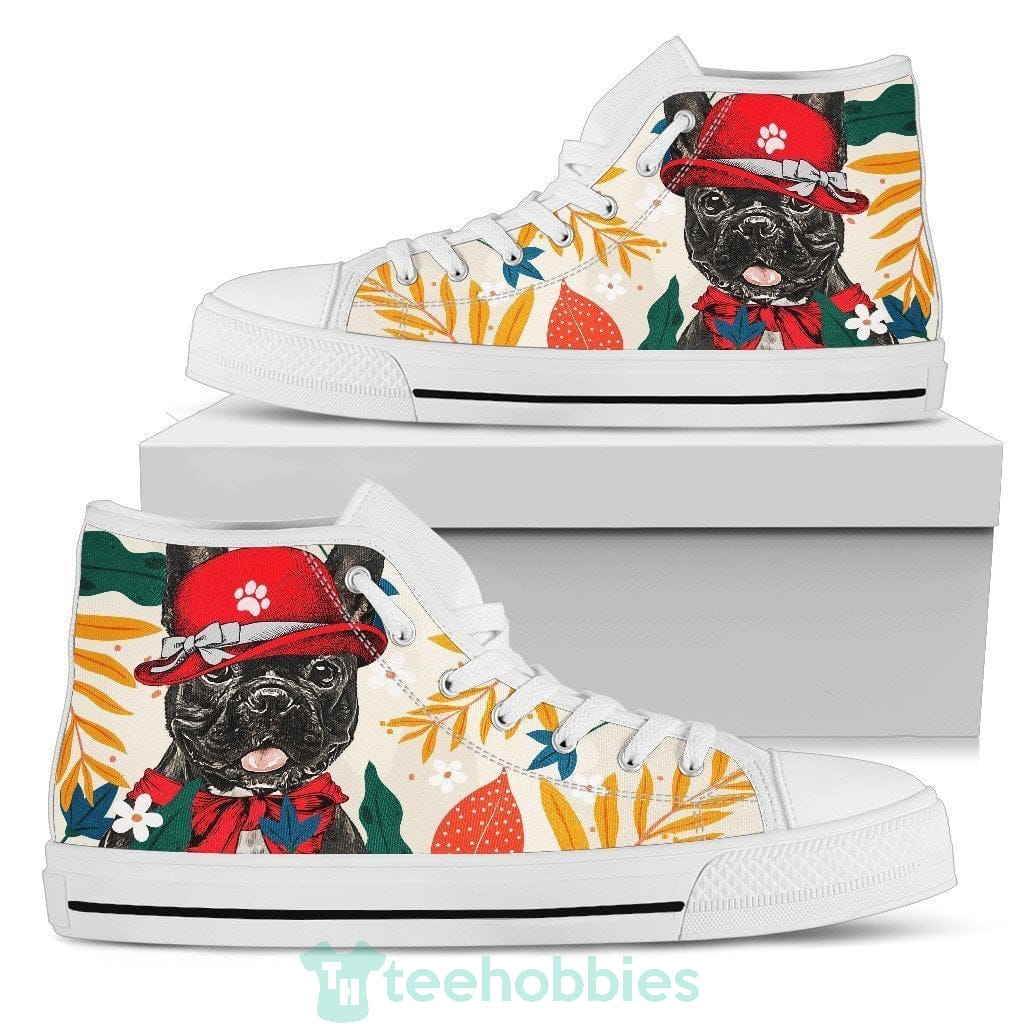 French Bulldog Dog  Women High Top Shoes Funny Product photo 1