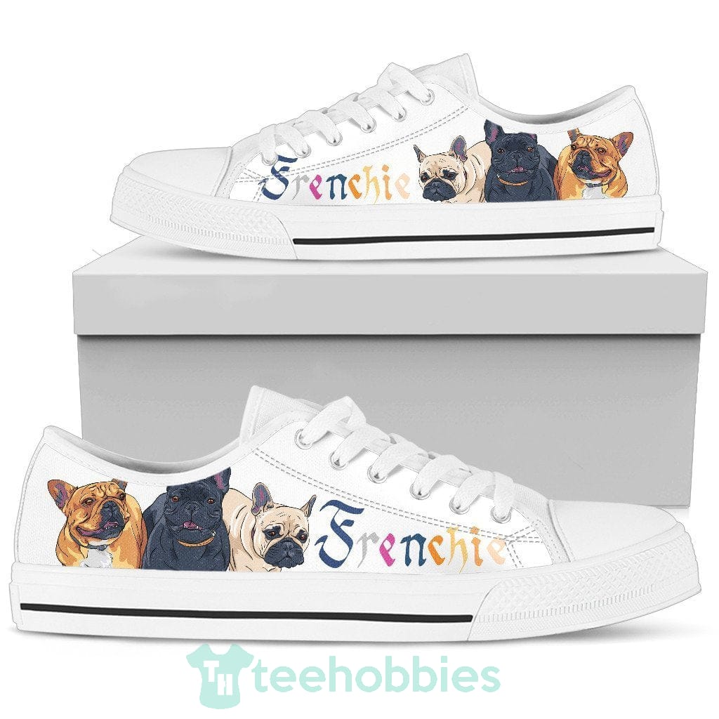 Frenchie Sneakers Low Top Shoes For French Bulldog Lover