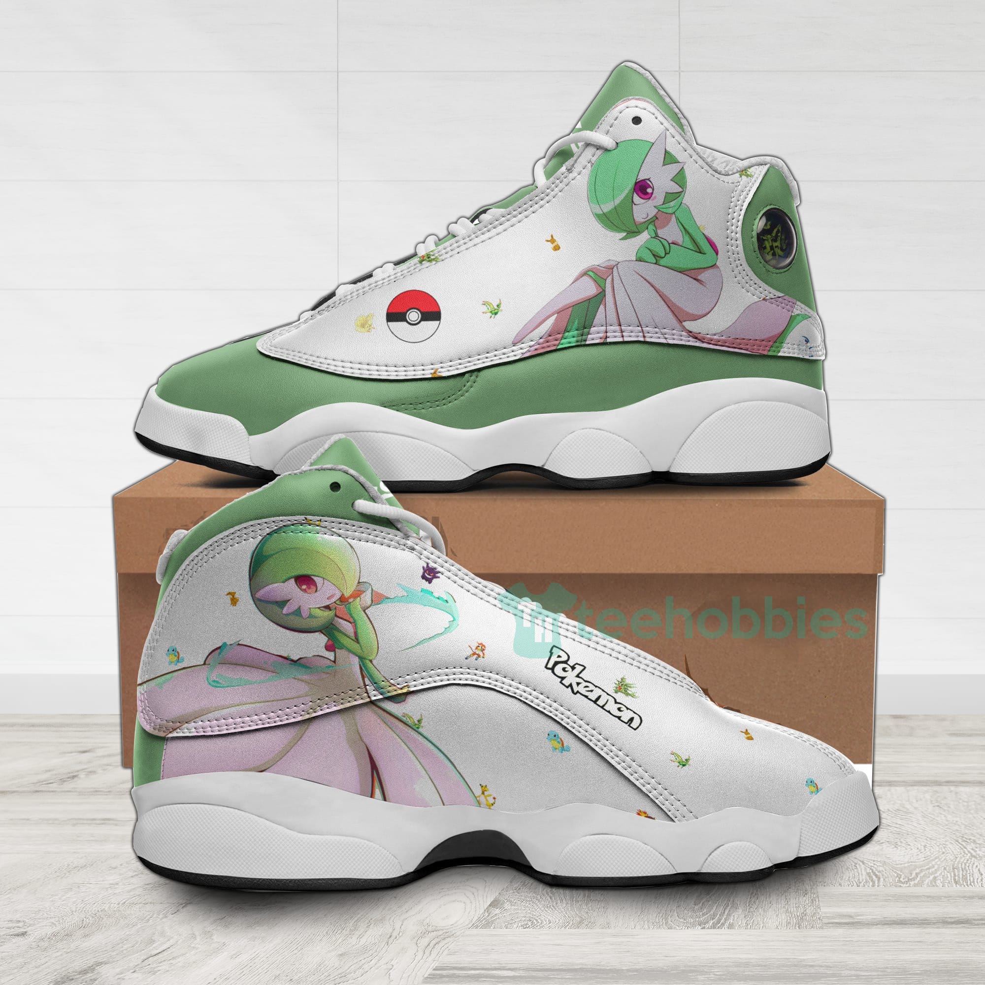 Gardevoir Custom Pokemon Anime Air Jordan 13 Shoes