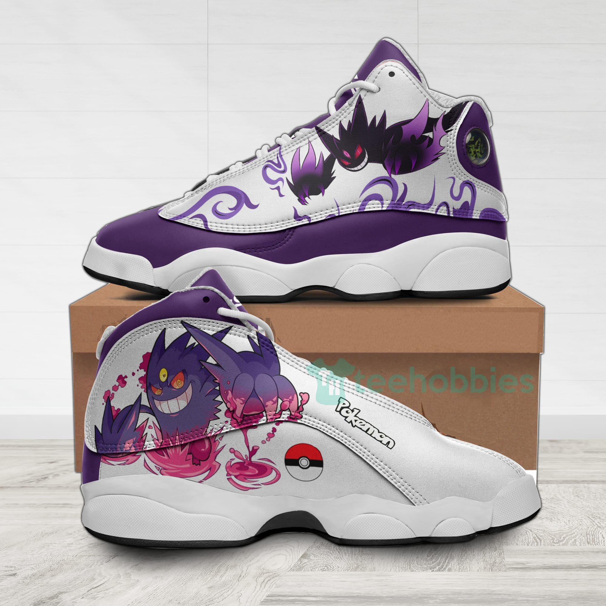 Gengar Custom Pokemon Anime Air Jordan 13 Shoes