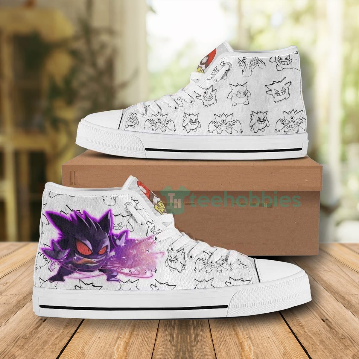 Gengar High Top Canvas Shoes Custom Pokemon