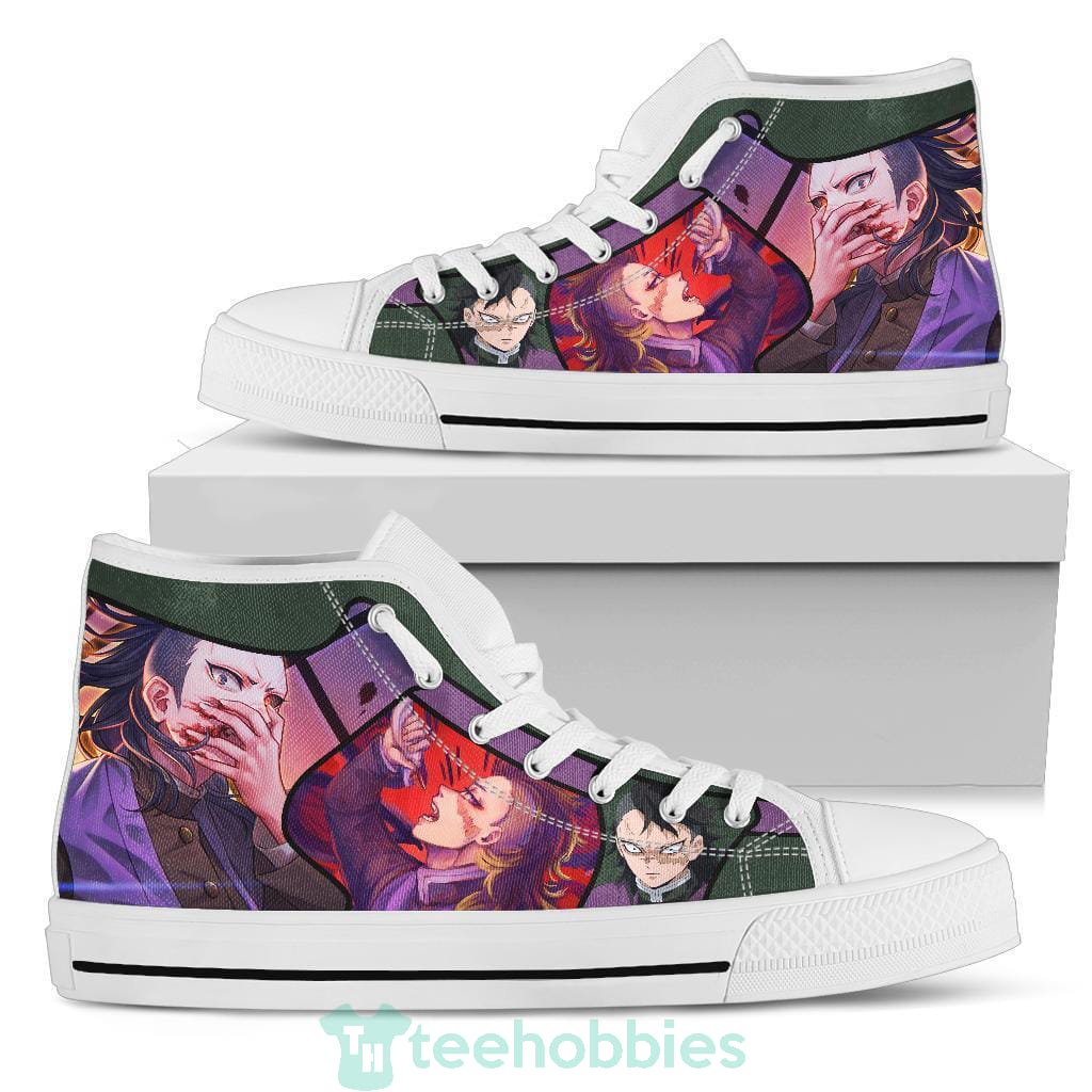 Genya Sneakers Demon Slayer High Top Shoes Anime Fan