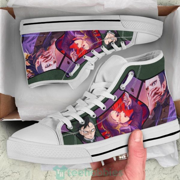 genya sneakers demon slayer high top shoes anime fan 2 hHg8U 600x600px Genya Sneakers Demon Slayer High Top Shoes Anime Fan