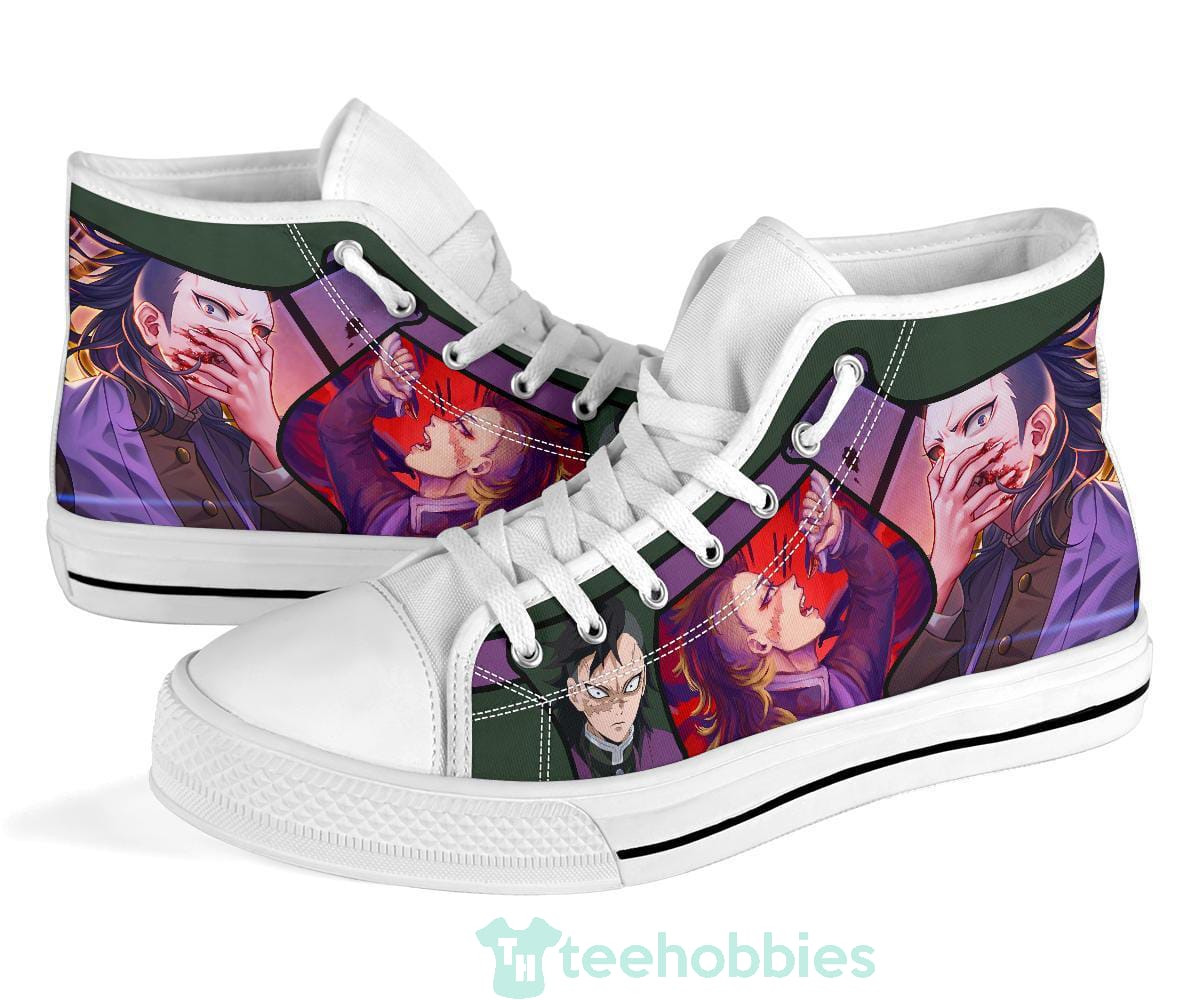 Genya Sneakers Demon Slayer High Top Shoes Anime Fan Product photo 2