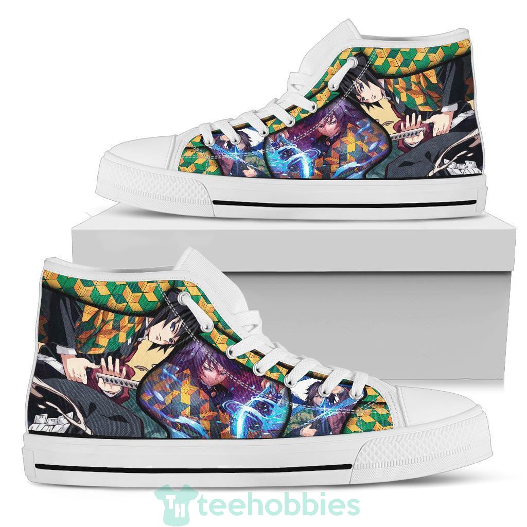Giyuu Demon Slayer Sneaker High Top Shoes Anime Fan Product photo 1