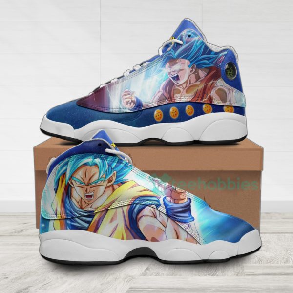 goku custom super saiyan blue dragon ball anime air jordan 13 shoes 1 kIBx6 600x600px Goku Custom Super Saiyan Blue Dragon Ball Anime Air Jordan 13 Shoes
