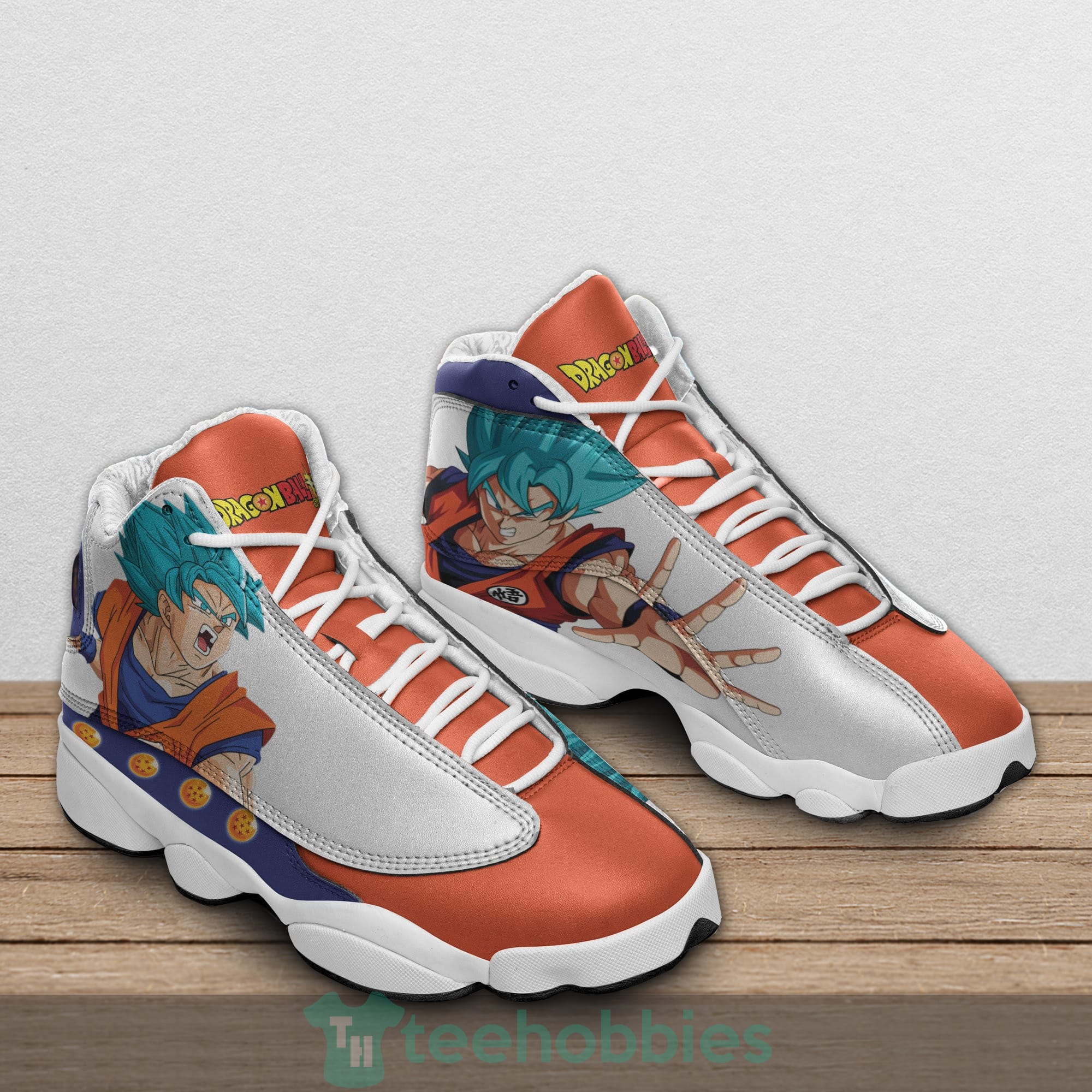 Goku Dragon Ball Custom Super Saiyan Blue Anime Air Jordan 13 Shoes Product photo 2