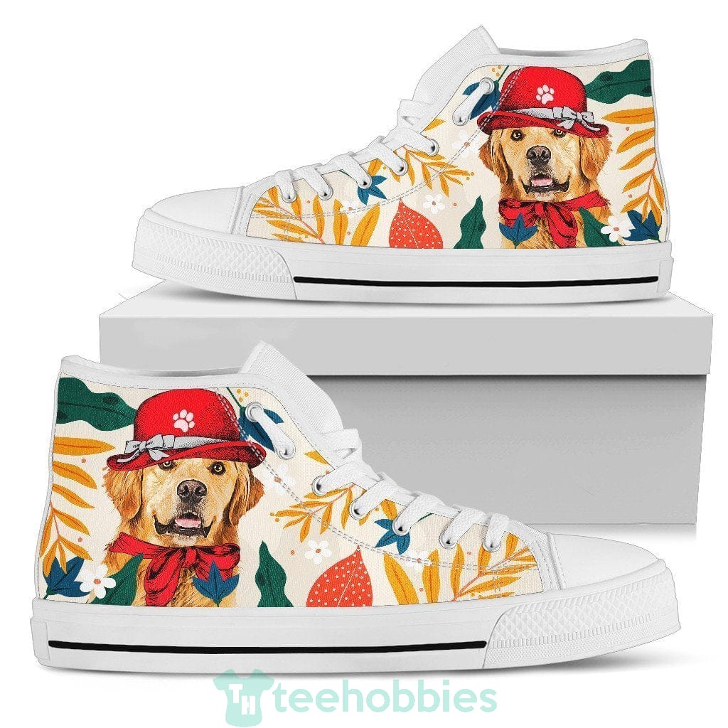 Golden Retriever Dog  Women High Top Shoes Funny Product photo 1