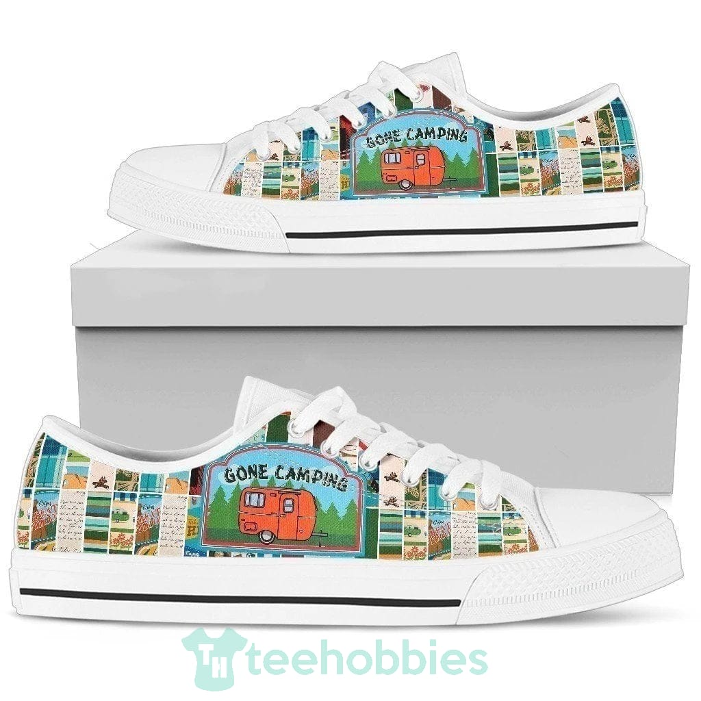 Gone Camping Car Low Top Shoes Gift