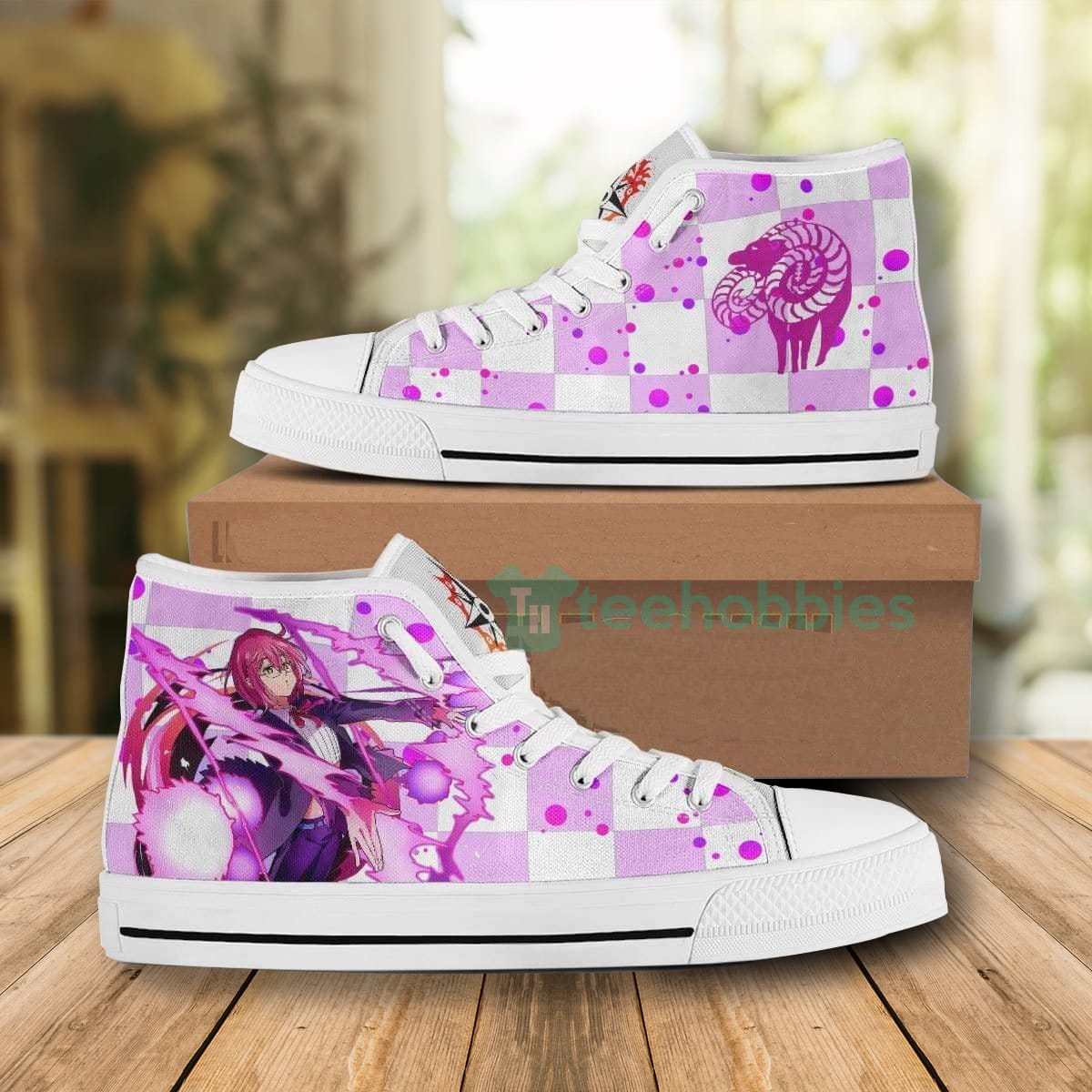 Gowther High Top Canvas Shoes Custom The Seven Deadly Sins