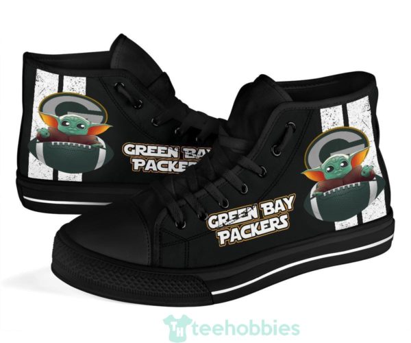 green bay packers sneakers baby yoda high top shoes 4 erH9E 600x500px Green Bay Packers Sneakers Baby Yoda High Top Shoes