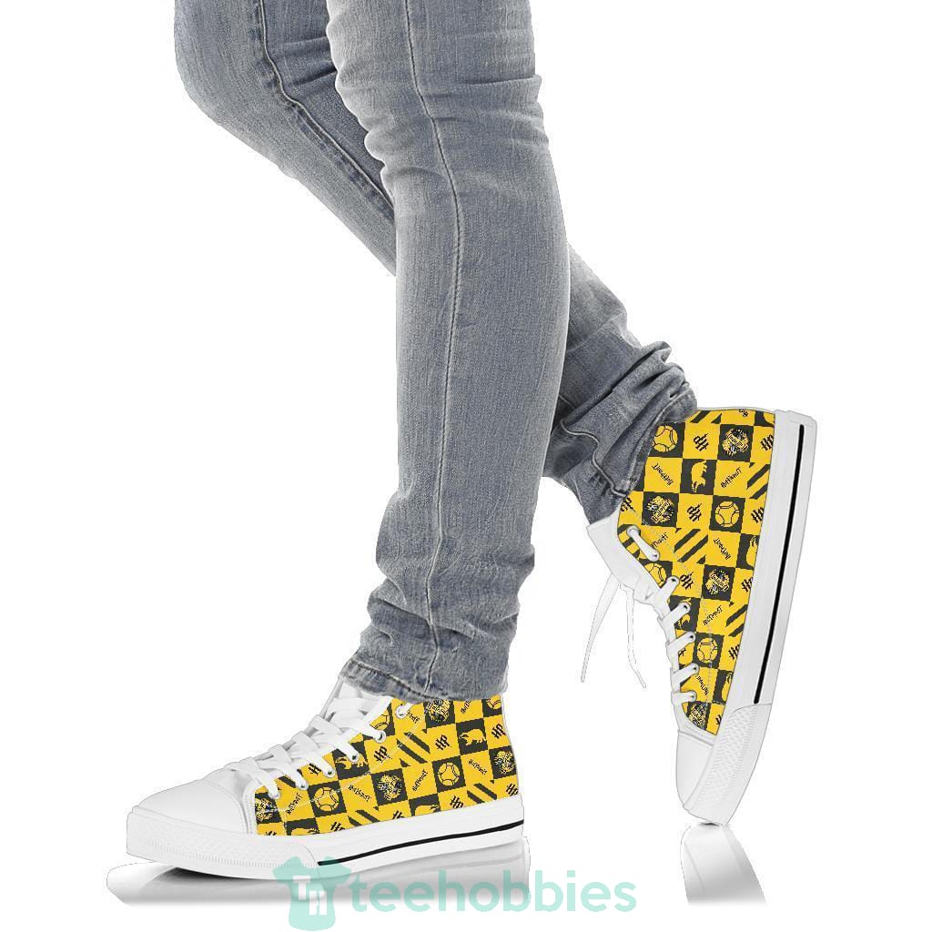 Harry Potter Hufflepuff Shoes High Top Custom Pattern Movies Product photo 2