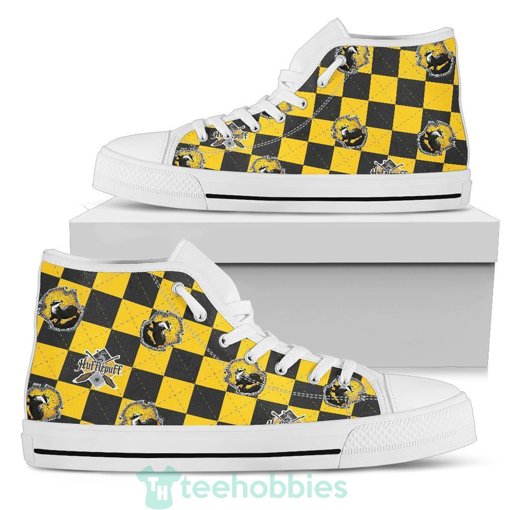 Harry Potter Hufflepuff Shoes High Top Pattern Sneakers