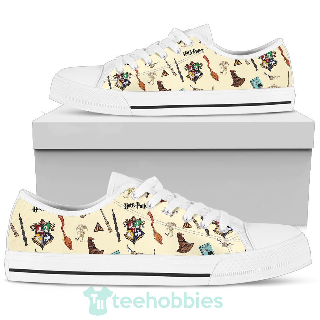 Harry Potter Shoes Custom Pattern Hogwarts Low Top Shoes