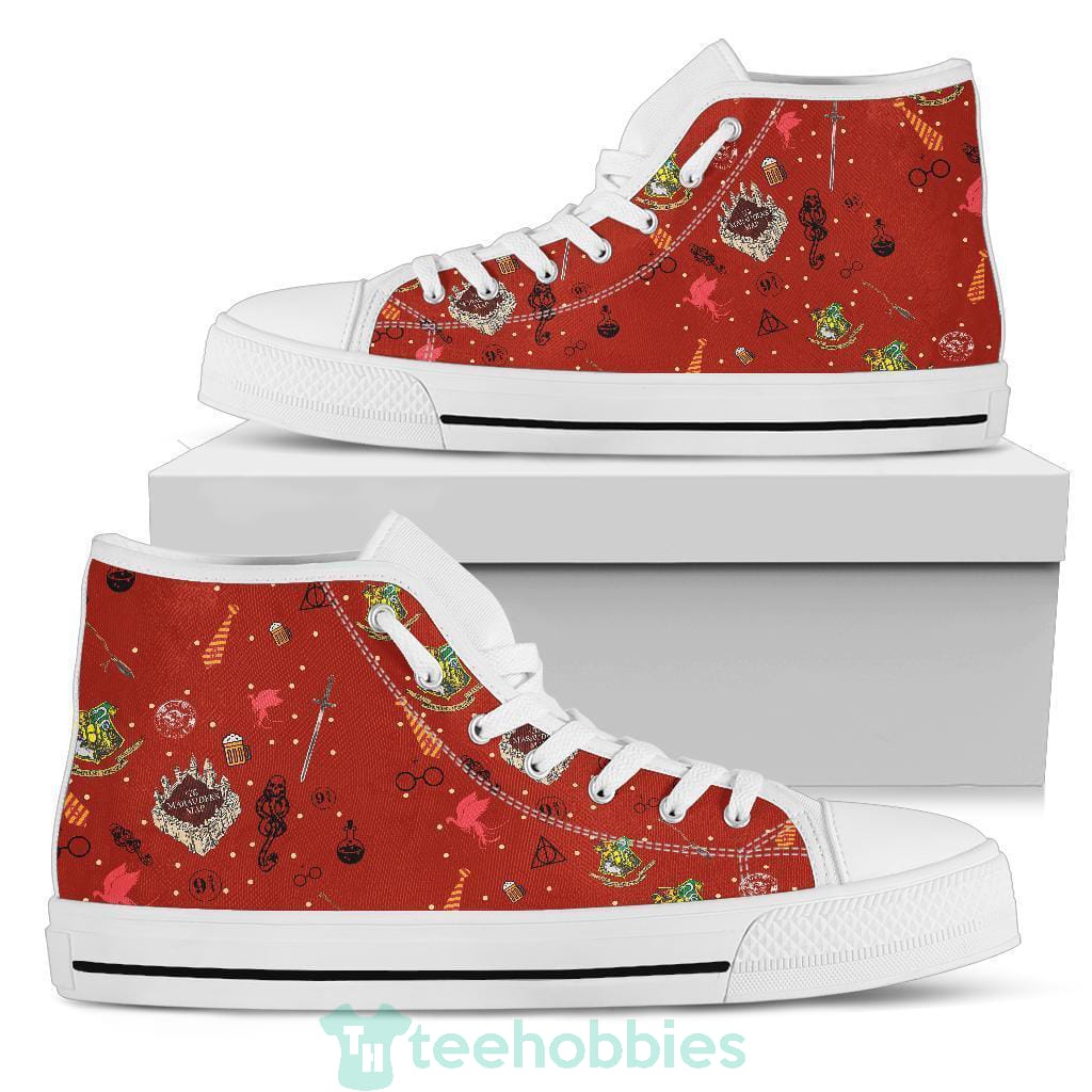 Harry Potter Shoes High Top Red Custom Symbol Product photo 1