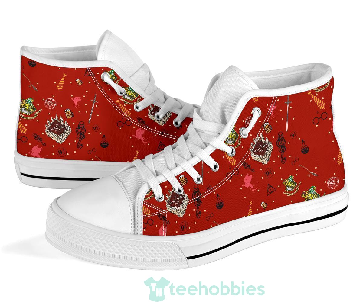Harry Potter Shoes High Top Red Custom Symbol Product photo 2