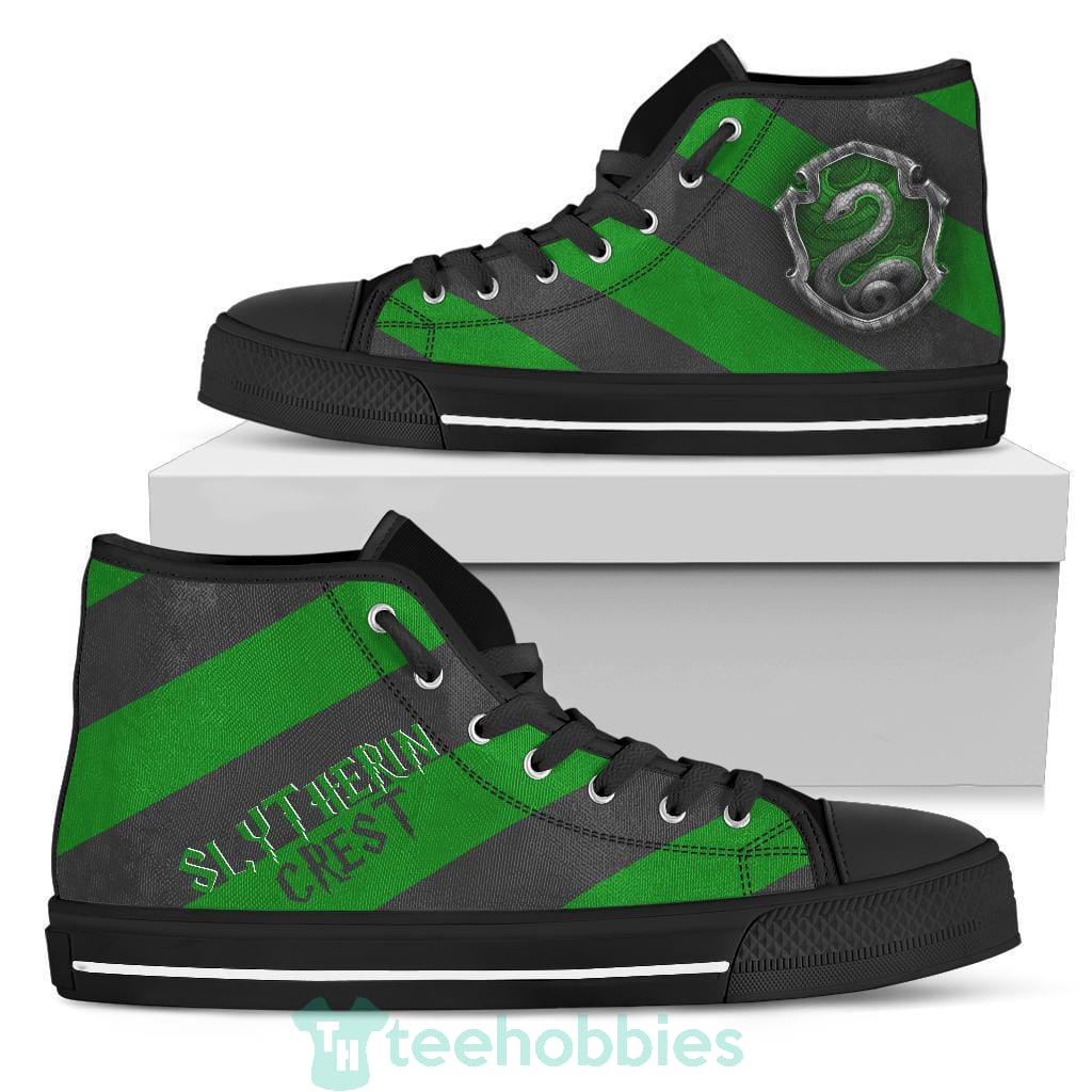 Harry Potter Shoes Slytherin House High Top Shoes Movie