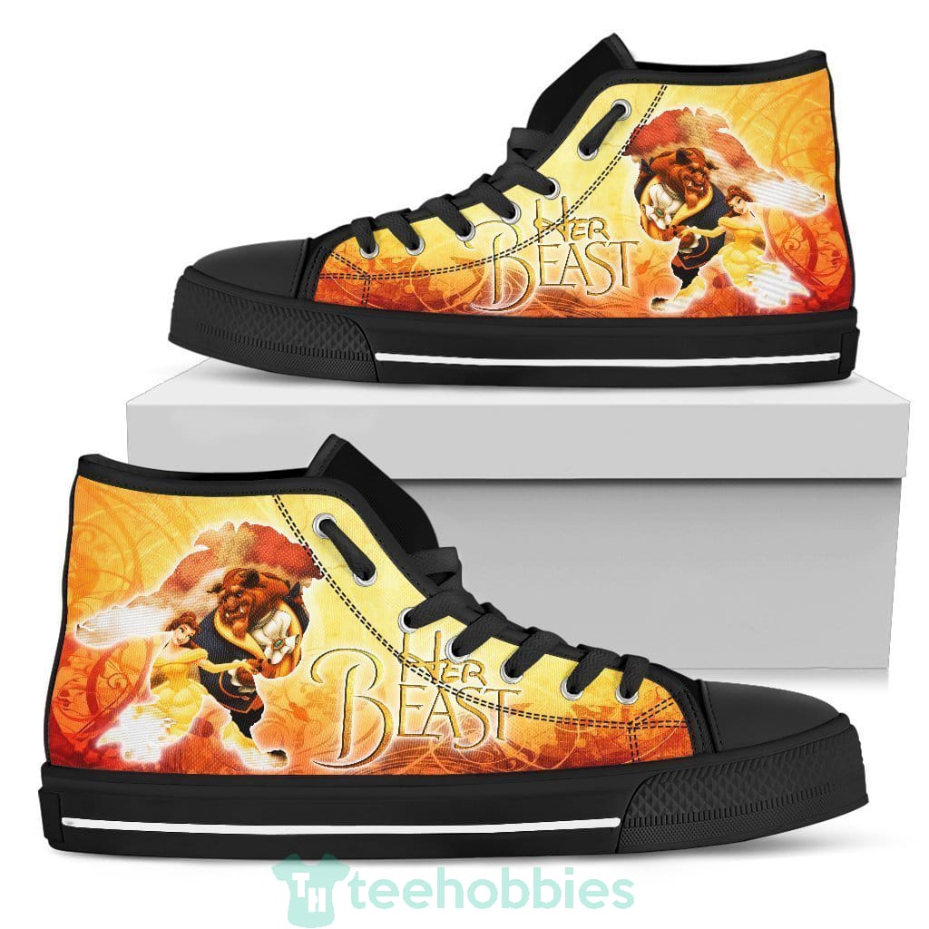 Her Beast His Beauty  High Top Shoes Couple Gift Product photo 1