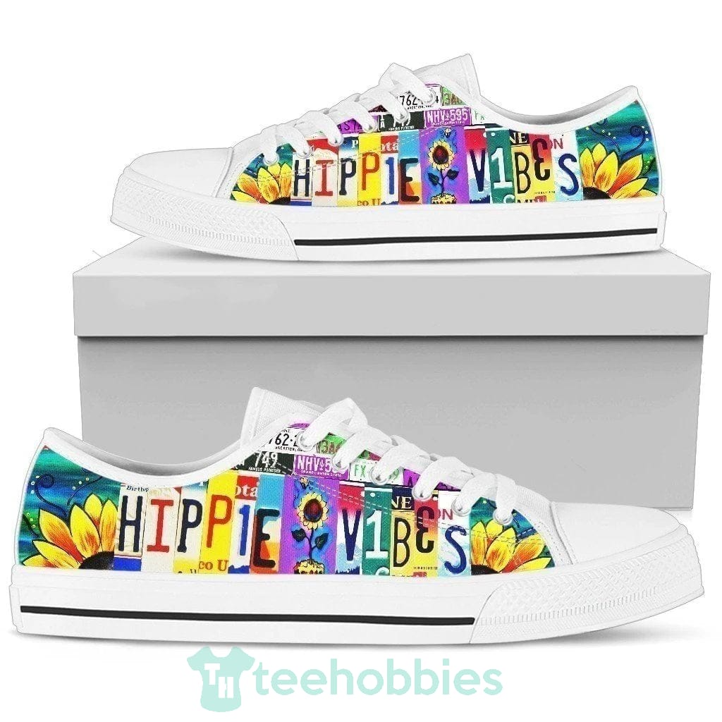 Hippie Vibes Low Top Shoes Funny Gift