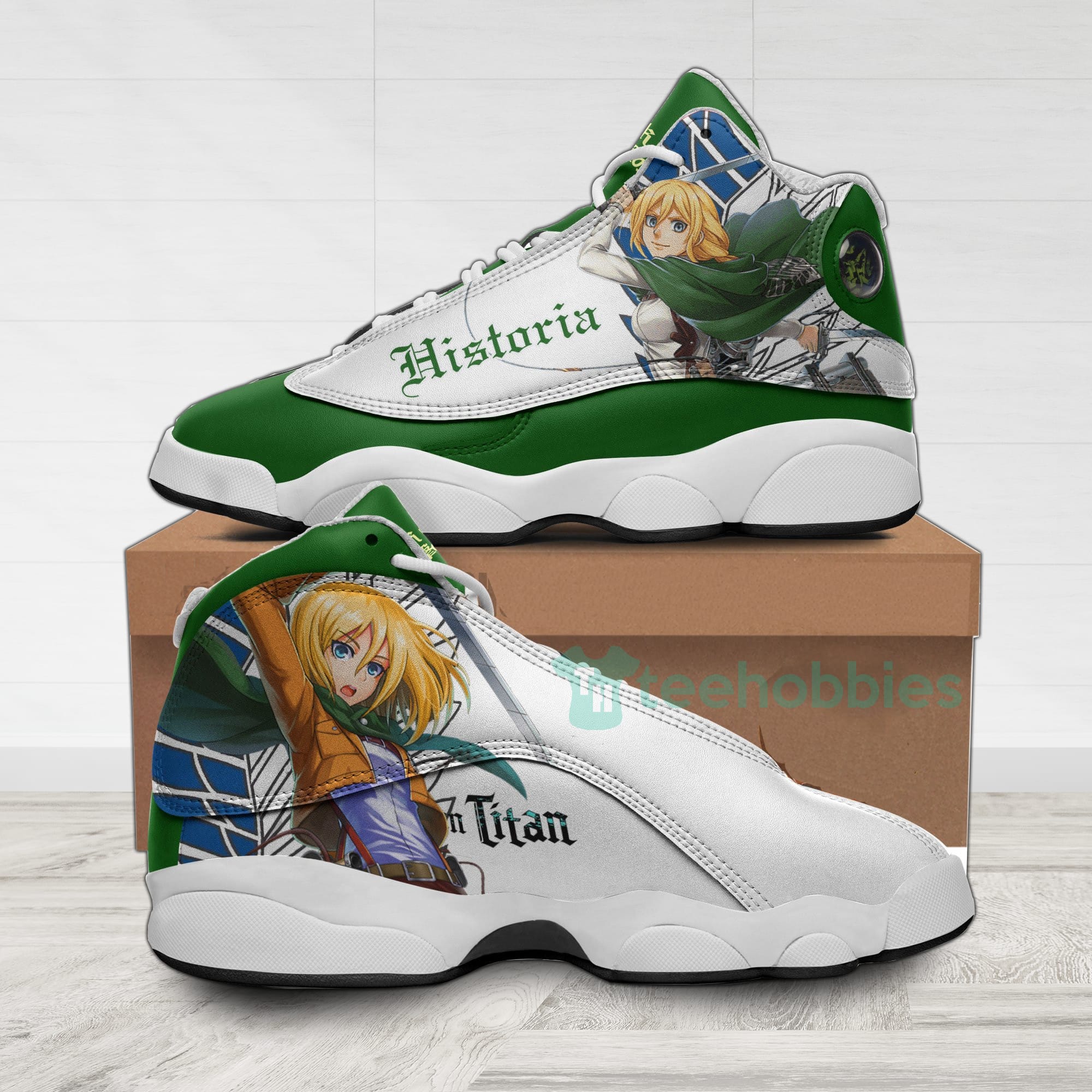 Historia Reiss Custom Attack On Titan Anime Air Jordan 13 Shoes Product photo 1