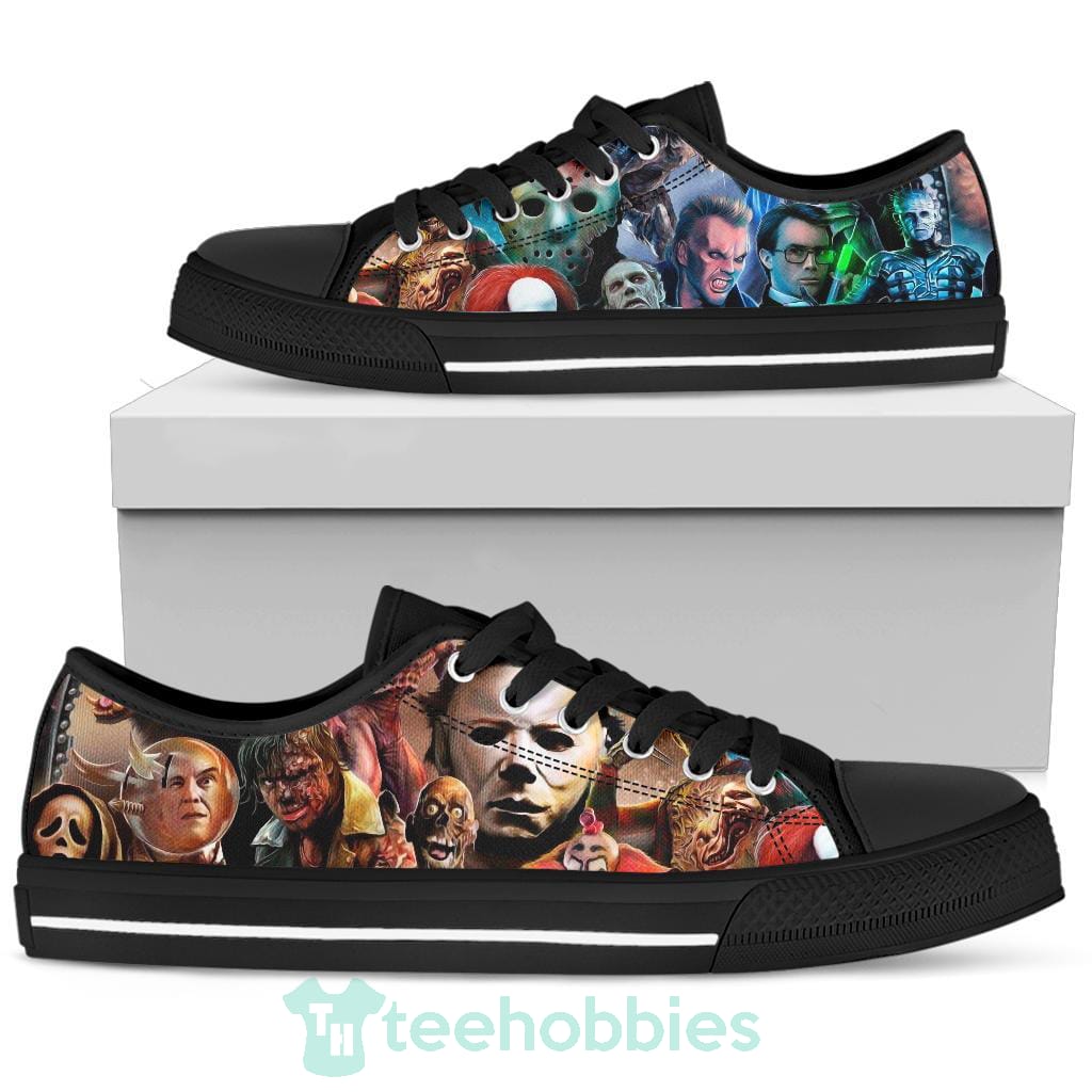 Horror Characters Low Top Shoes Custom Horror Movies For Fans