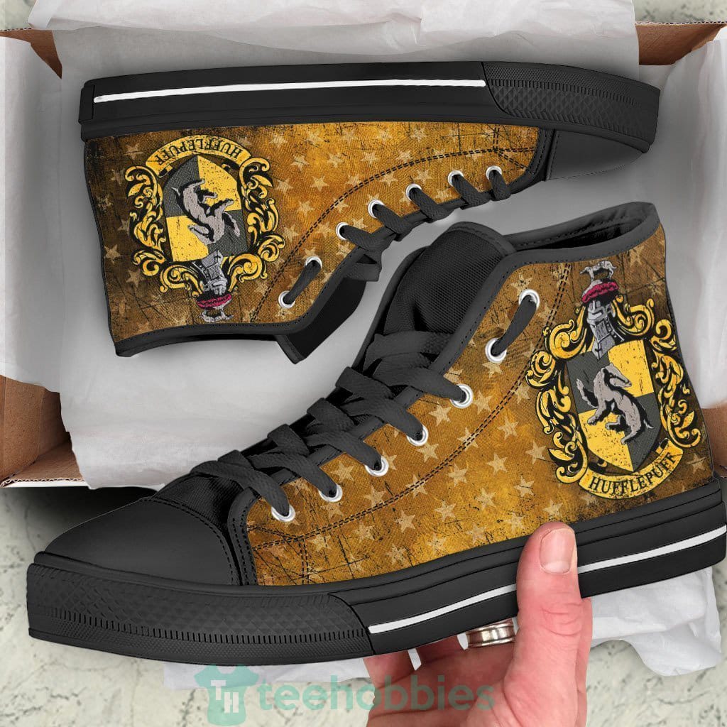 Hufflepuff Sneakers Harry Potter High Top Shoes Fan Gift