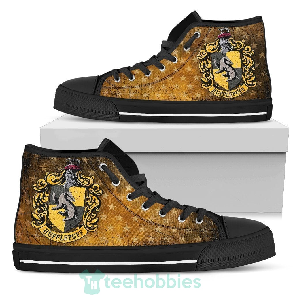 Hufflepuff Sneakers Harry Potter High Top Shoes Fan Gift Product photo 2