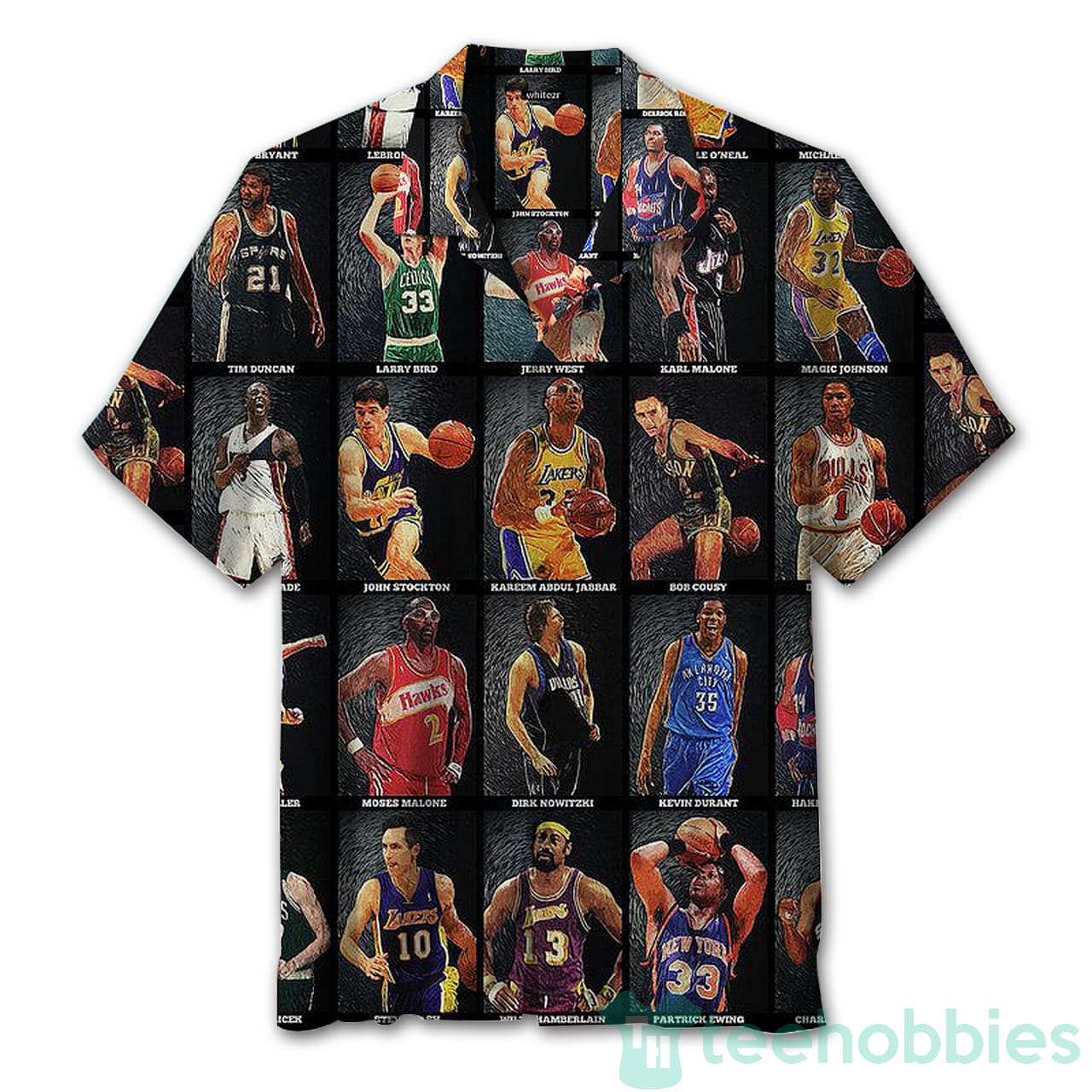 I Love Basketball Unisex Hawaiian Shirt Product photo 1