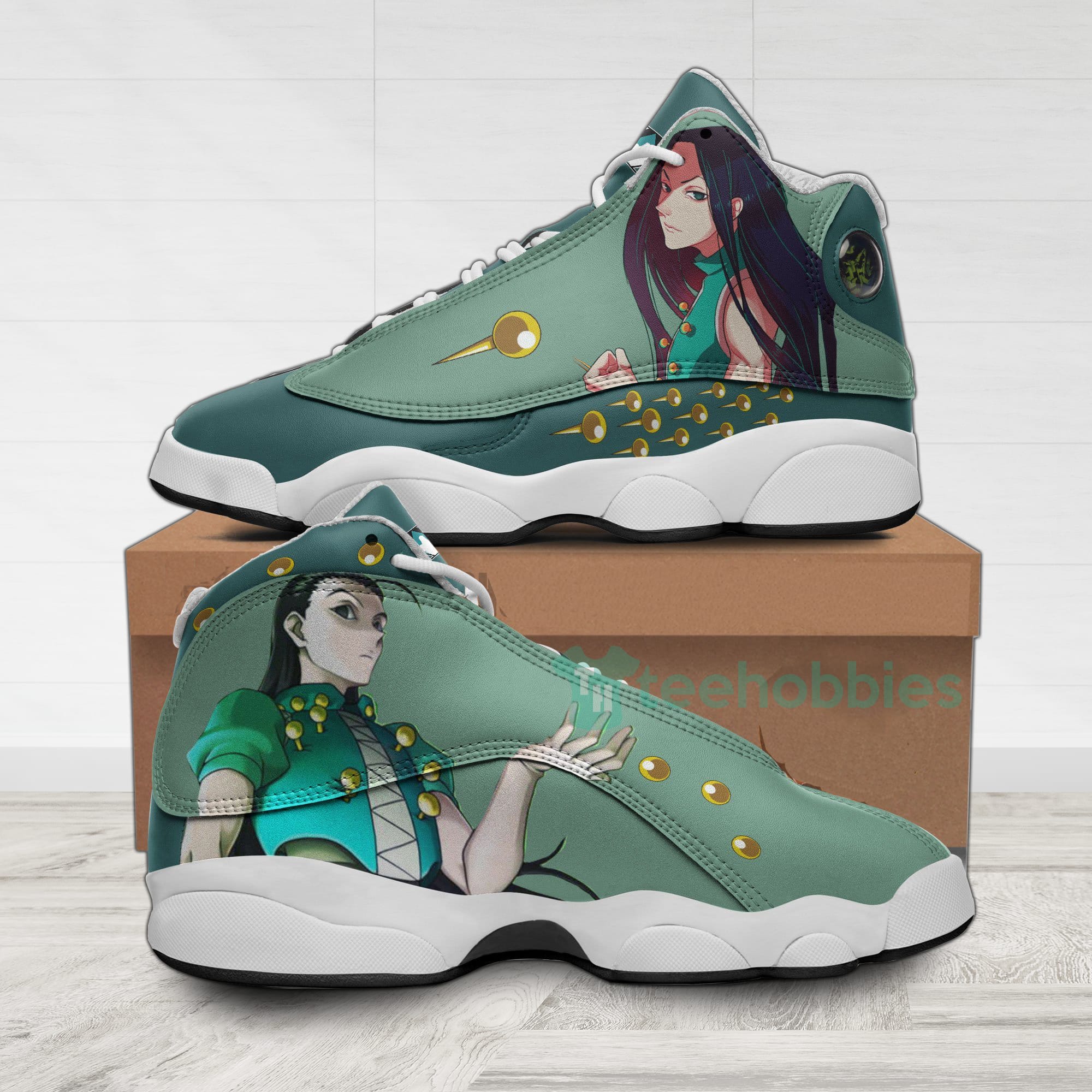 Illumi Zoldyck Custom Hunter Anime Air Jordan 13 Shoes Product photo 1