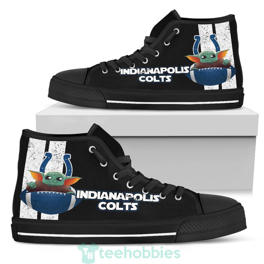 Indianapolis Colts  Baby Yoda High Top Shoes Product photo 1