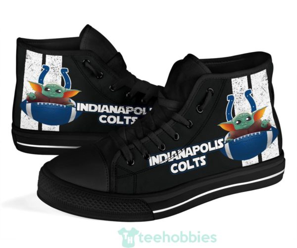 indianapolis colts baby yoda high top shoes 4 1WK69 600x500px Indianapolis Colts Baby Yoda High Top Shoes