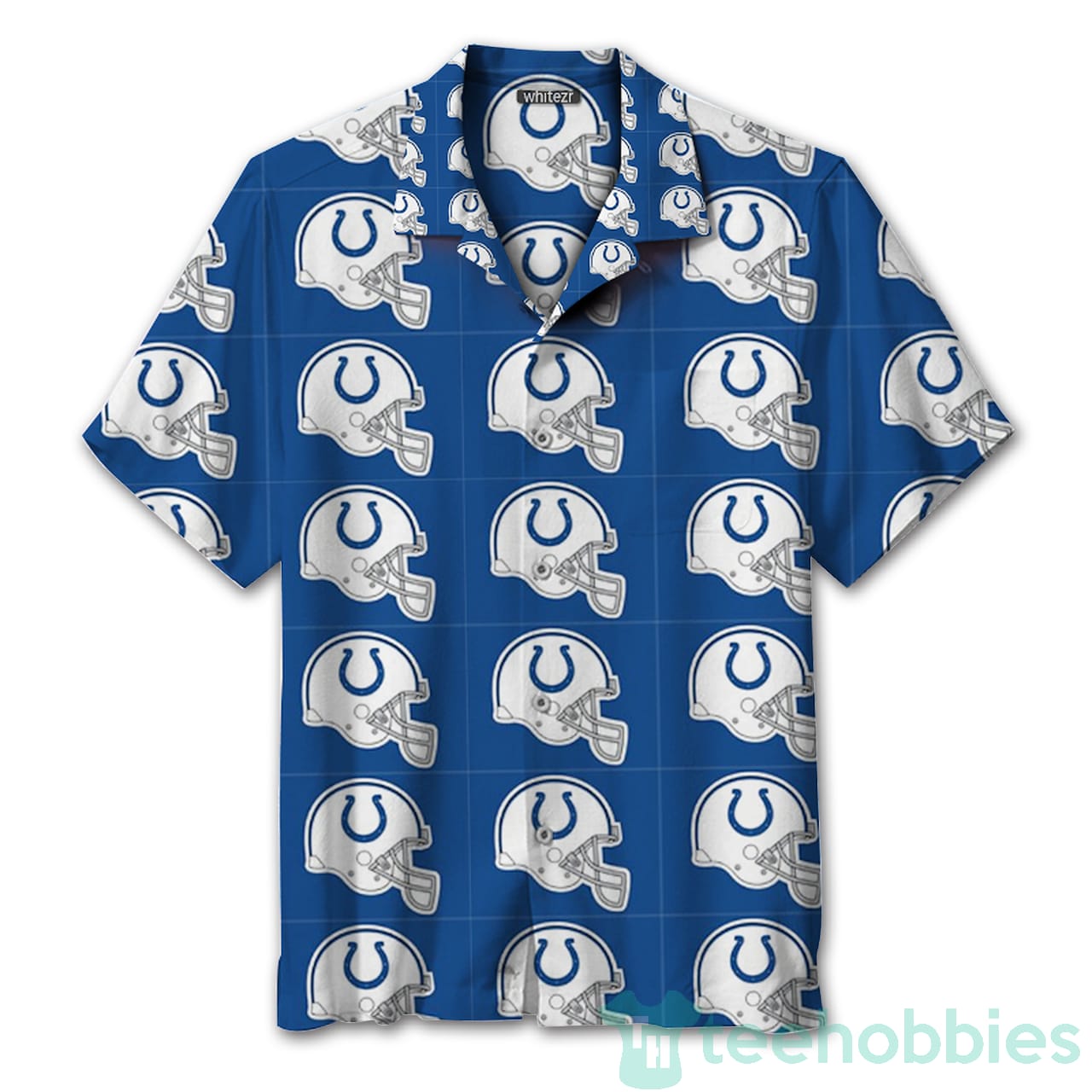 Indianapolis Colts Check Hawaiian Shirt Product photo 1