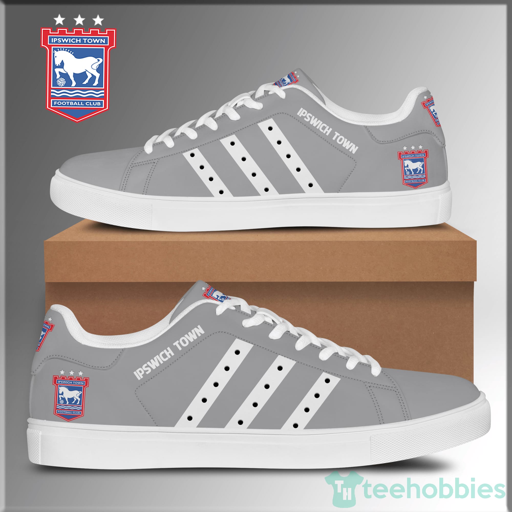 Ipstown Football Grey Low Top Skate Shoes Product photo 1