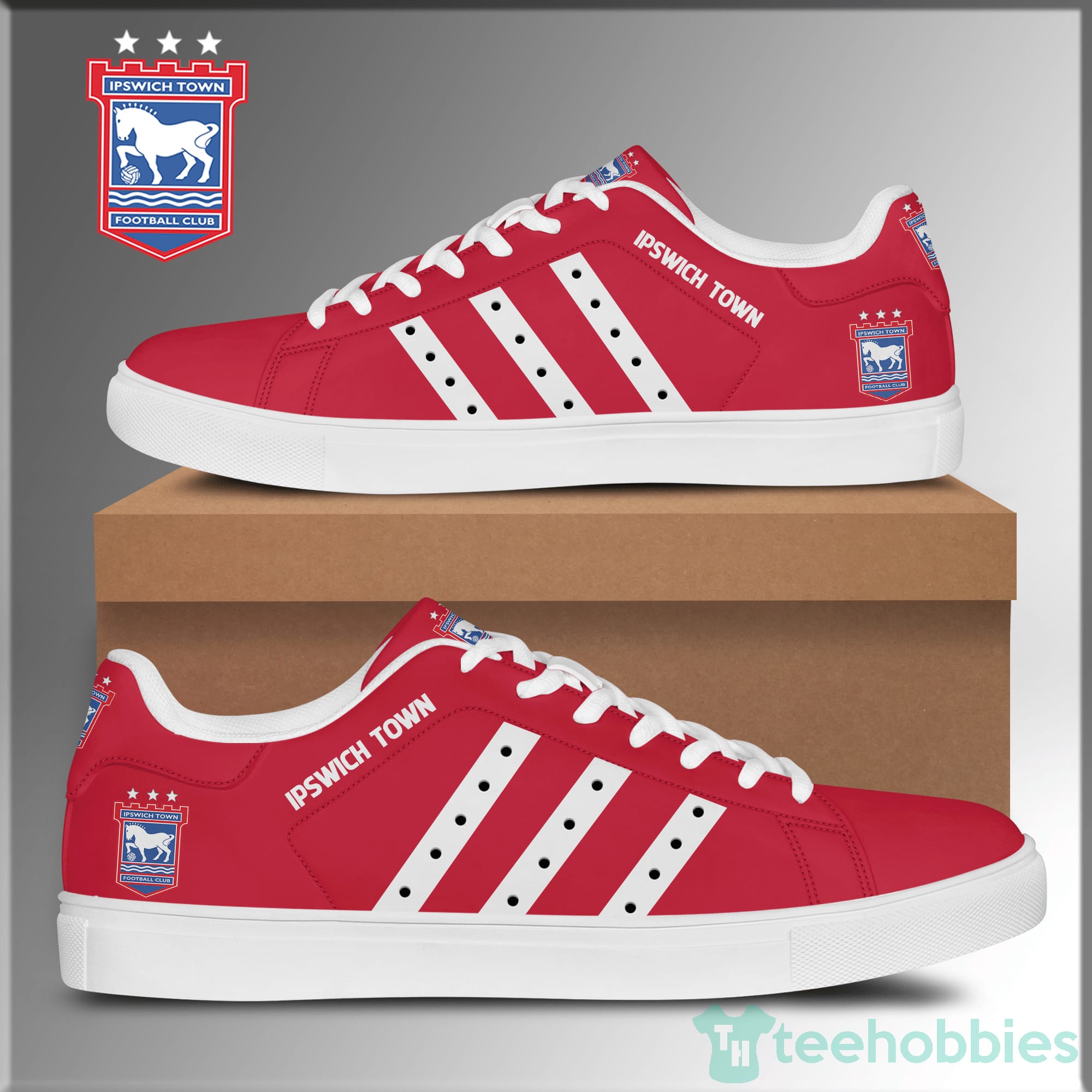 Ipstown Football Red Low Top Skate Shoes Product photo 1