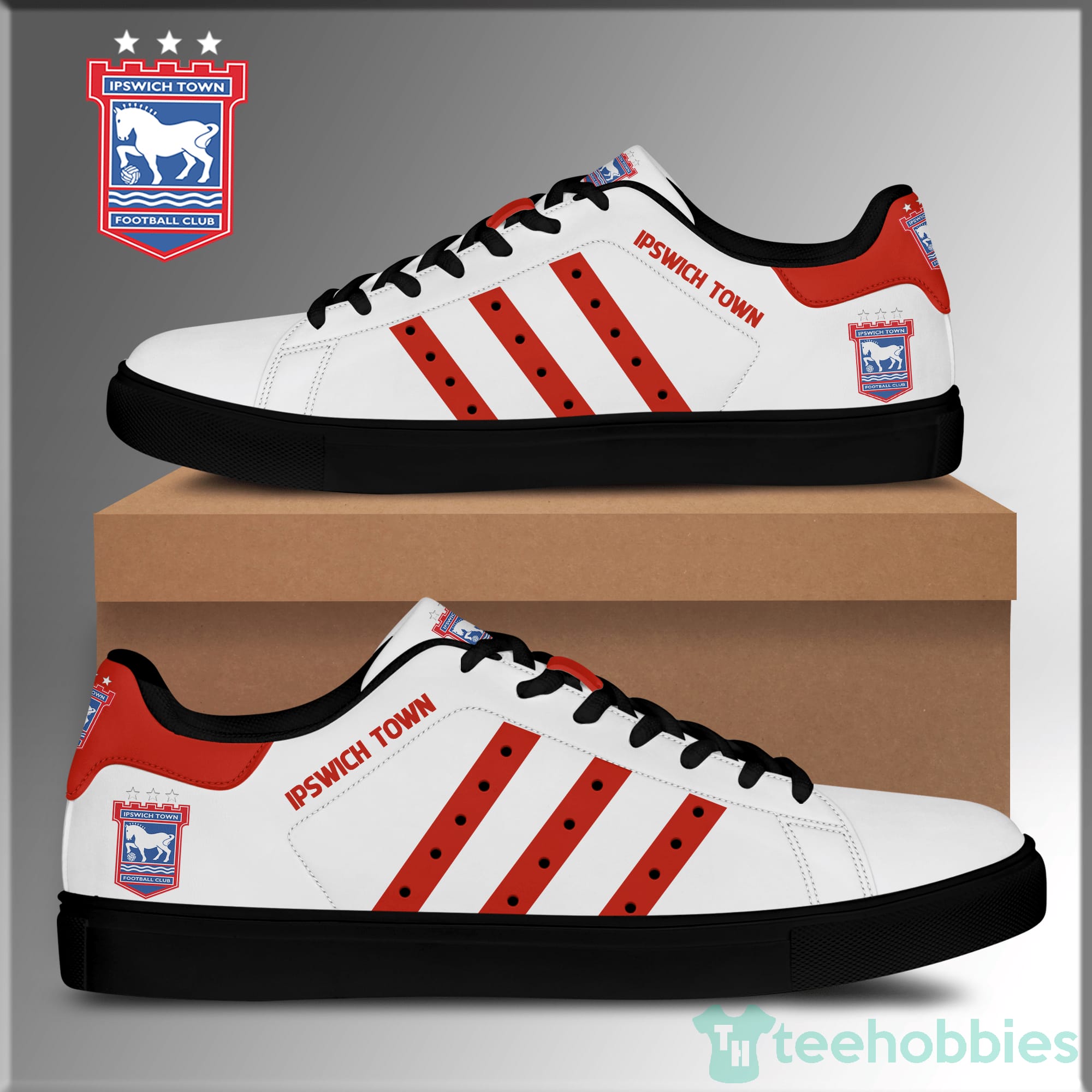 Ipstown Football White Low Top Skate Shoes Product photo 2