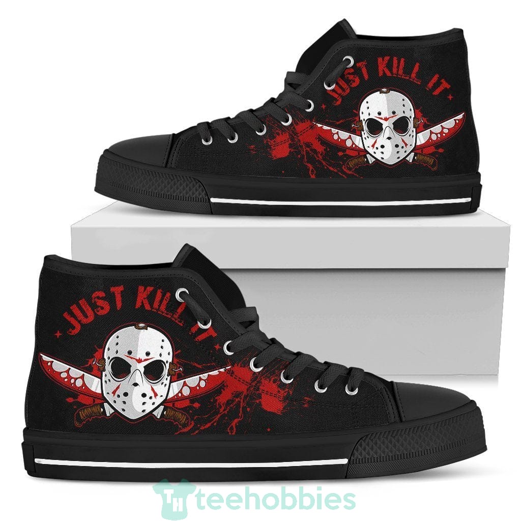 Jason Voorhees High Top Shoes Custom Just Kill It Horror Product photo 1