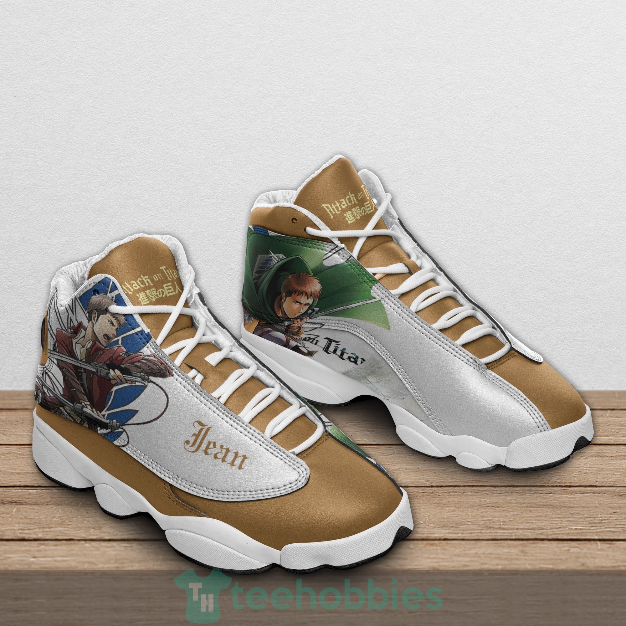 Jean Kirstein Custom Attack On Titan Anime Air Jordan 13 Shoes Product photo 2