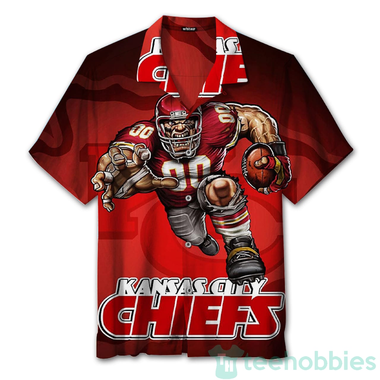 Kansas Chiefs Rugby Hawaiian Shirt Product photo 1