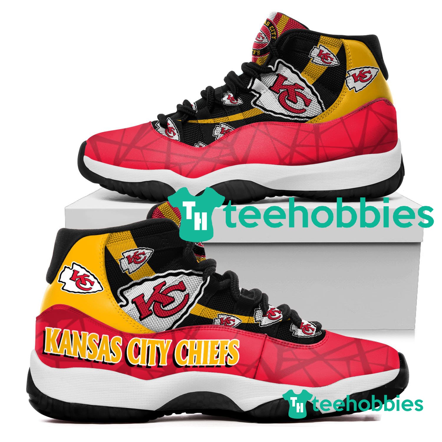 Kansas City Chiefs Logo Air Jordan 11 Sneakers Shoes
