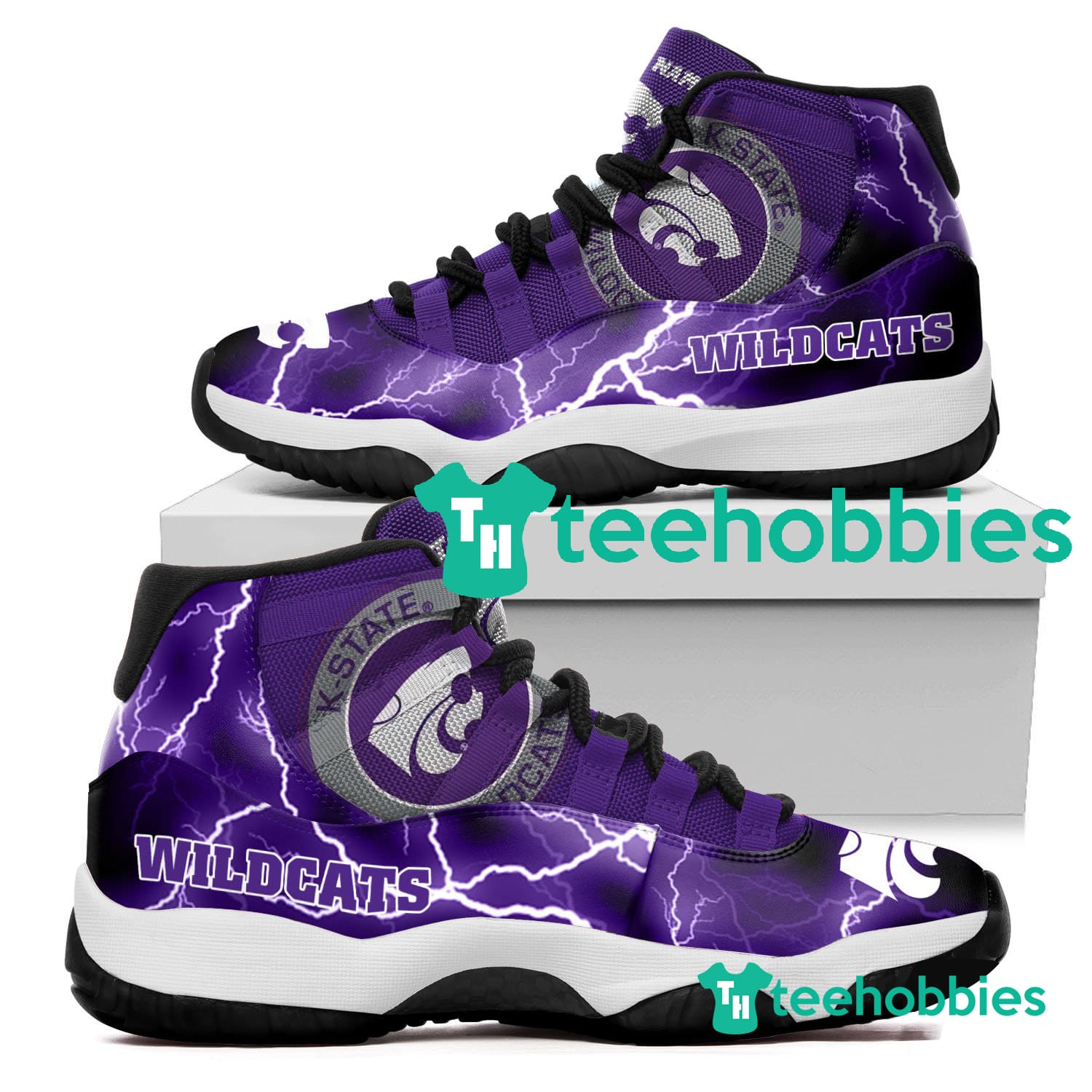 Kansas State Wildcats Custom Name Air Jordan 11 Shoes Sneakers Mens Womens Personalized Gifts