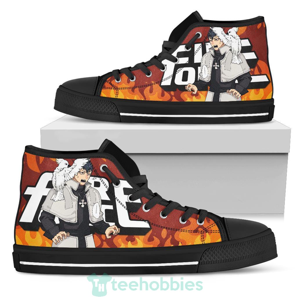 Karim Fulham Fire Force Anime High Top Shoes Fan Gift Product photo 1