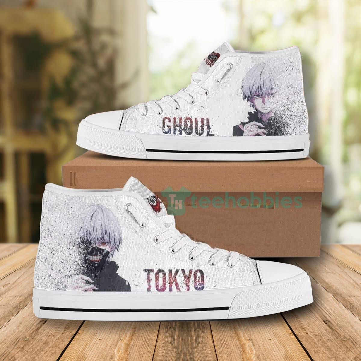 Ken Kaneki Shoes Tokyo Ghoul Sneakers Custom Anime High Top Shoes