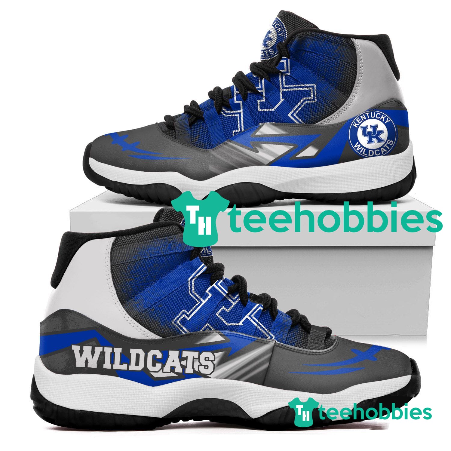 Kentucky Wildcats New Air Jordan 11 Sneakers Shoes Concord Bred Retro Design Men Women