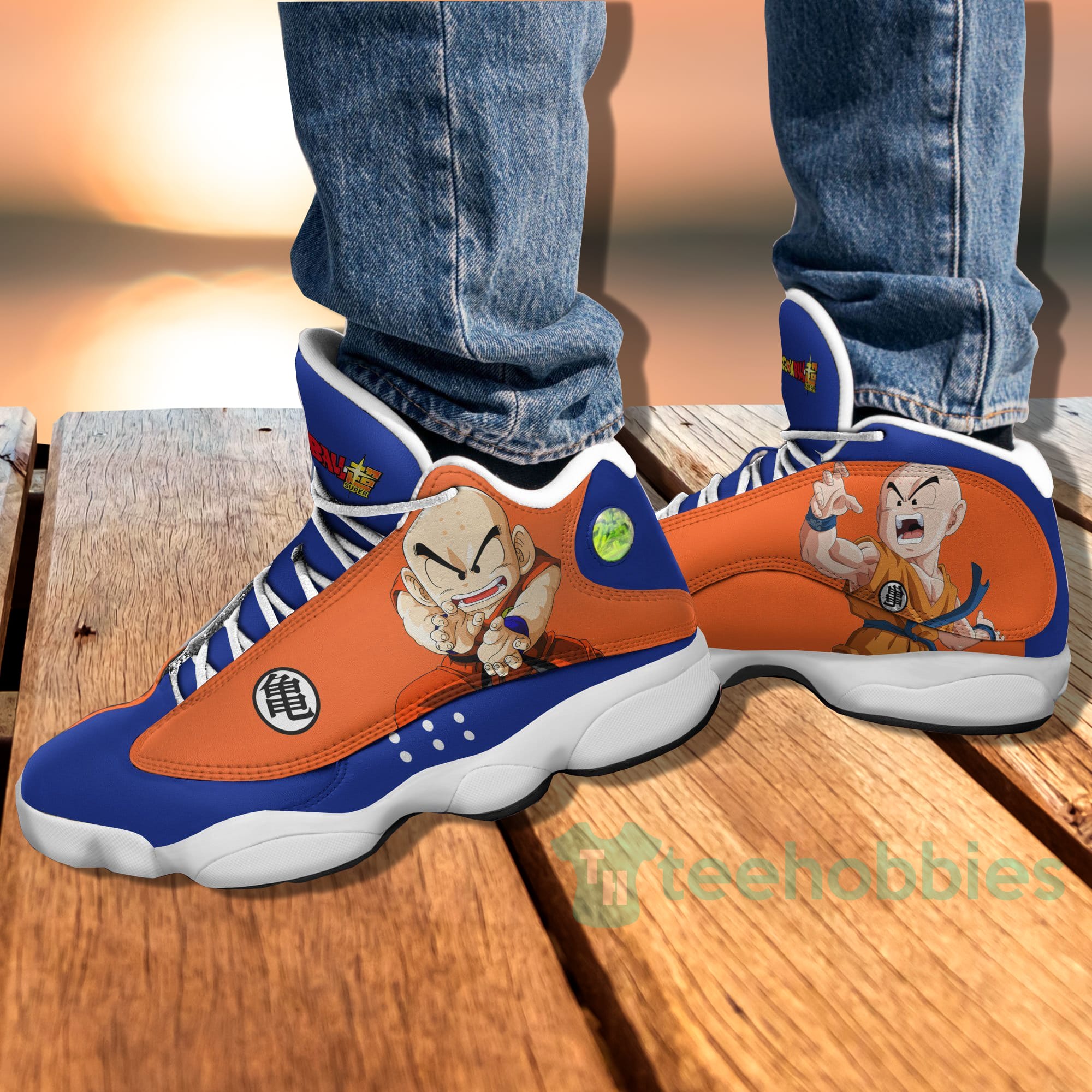 Krillin Custom Dragon Ball Anime Air Jordan 13 Shoes Product photo 2