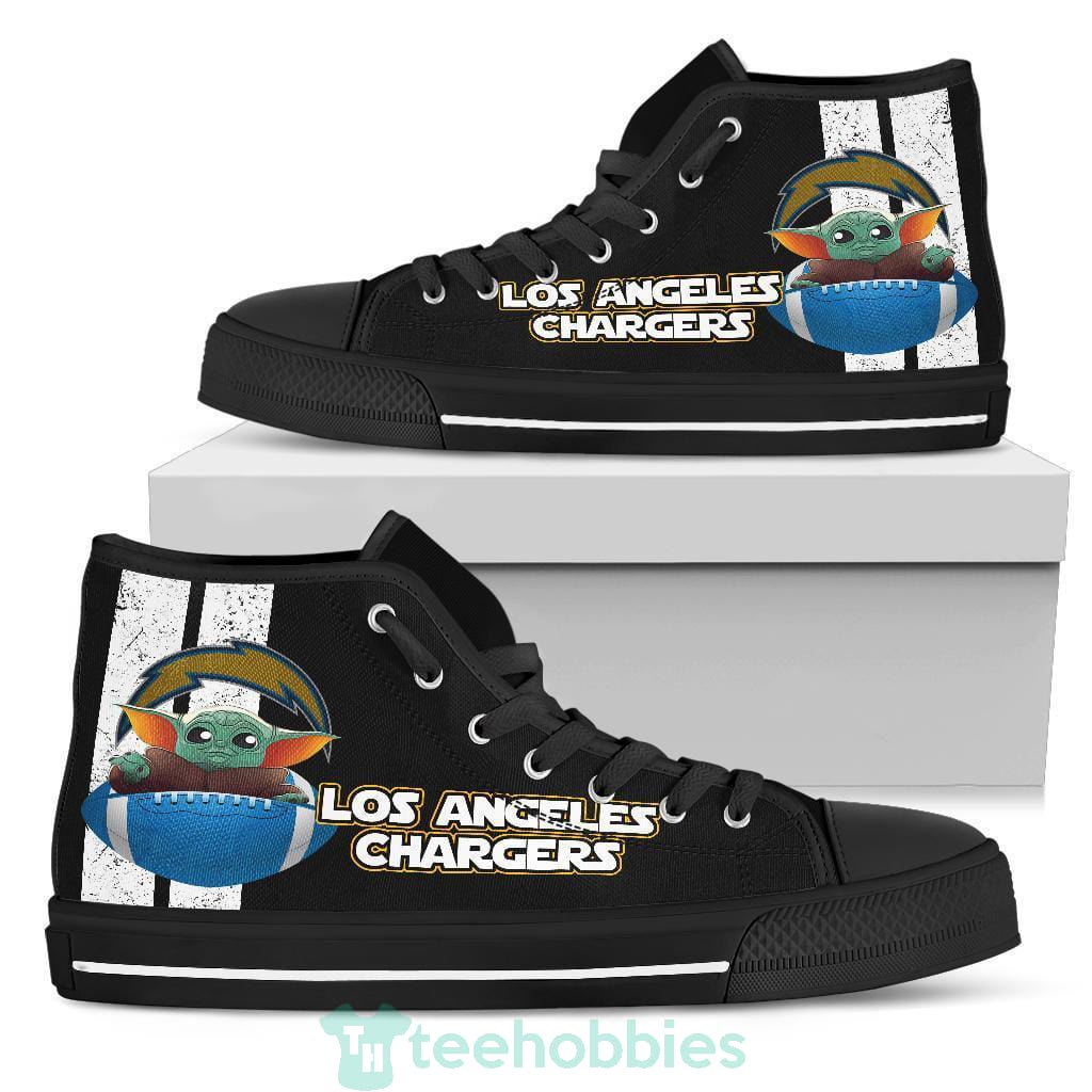 LA Chargers  Baby Yoda High Top Shoes Product photo 1