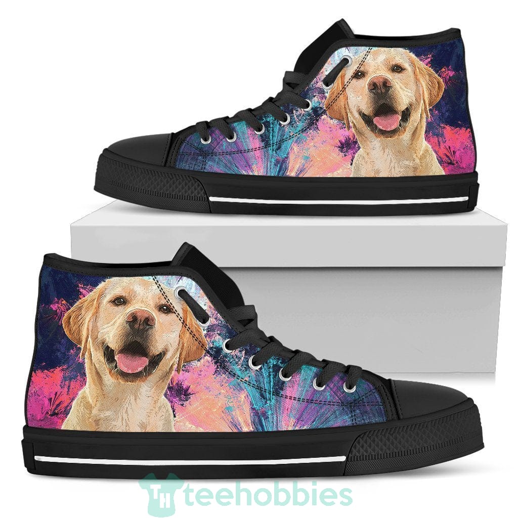 Labrador Dog Sneakers Colorful High Top Shoes Product photo 2