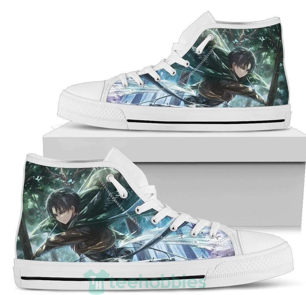 Levi Ackermen Attack On Titan  High Top Shoes Product photo 2