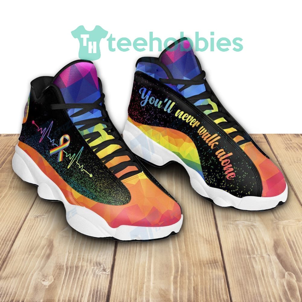 Louis Vuitton Rainbow Air Jordan 13 Sneaker Shoes - Banantees