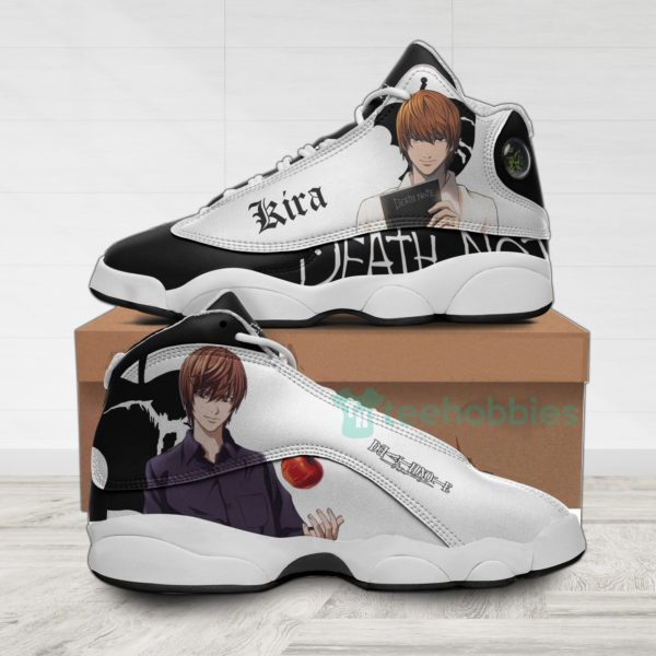 light yagami custom death note anime air jordan 13 shoes 1 S6BWc 600x600px Light Yagami Custom Death Note Anime Air Jordan 13 Shoes