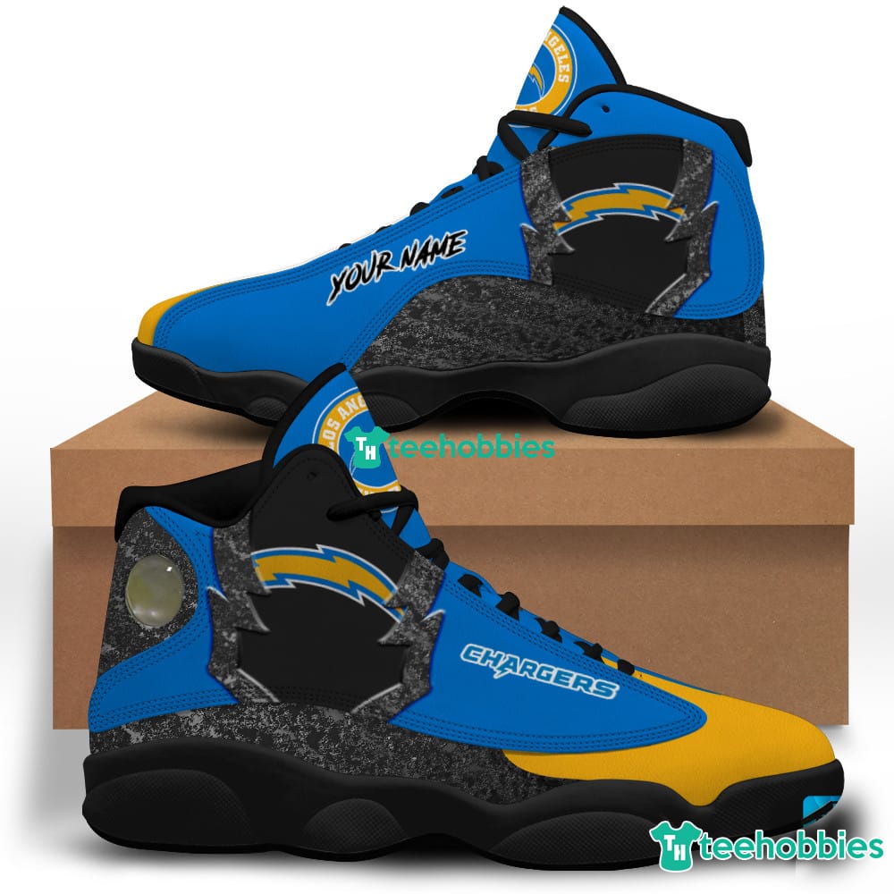Los Angeles Chargers Air Jordan 13 Sneakers Shoes Custom Name Personalized Gifts Product photo 1
